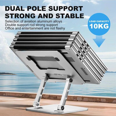 LS515 Laptop Stand Foldable Aluminum Alloy Portable Notebook