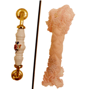 门把手防撞保护儿童安全蕾丝门把手橱柜柜子抽屉拉手