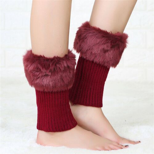 Short Turn-over Plush Warm Socks Boots Womens Hot Girls Jk