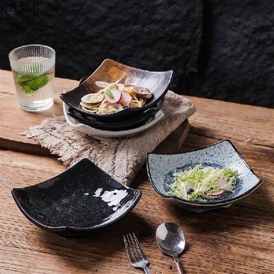 Retro Ceramic Bowl Restaurant Salad Bowl Dessert Snack Bowl