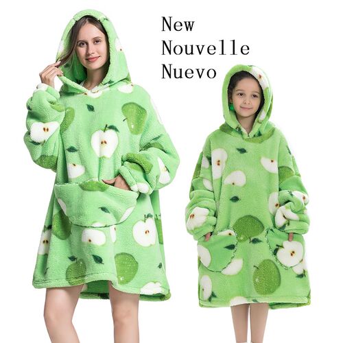 Oversized Family Matching Homewear Plush Fleece Sherpa Blank