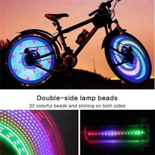Bike Wheel Light Bicycle Spoke Light Safety Tire Light 30 Di