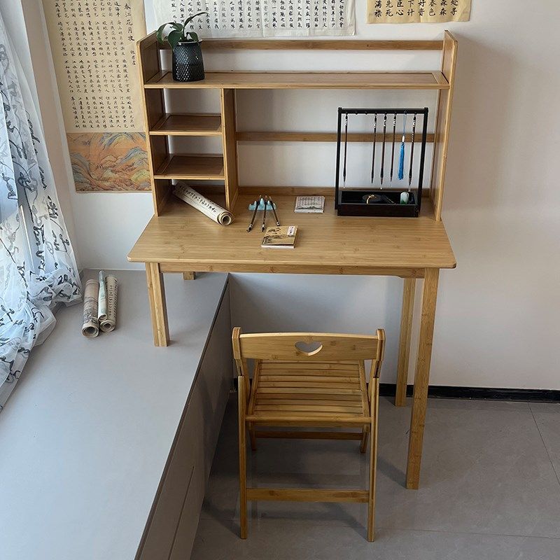 书桌书架一体飘窗高低脚电脑桌家用小桌子实木书房窗台长短腿桌子,住宅家具,电脑桌,淘宝优惠券,粉丝福利购,淘宝优惠卷
