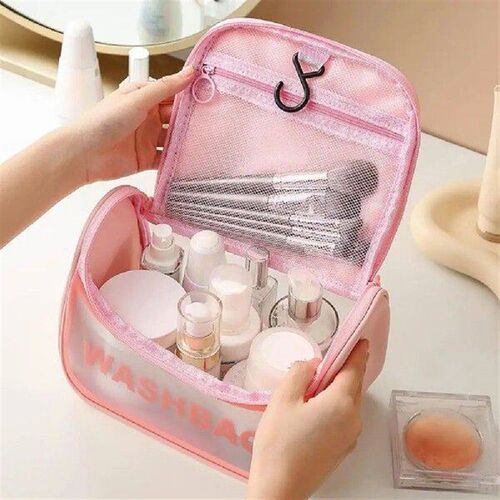 Toiletry Bag with Handle Comfortable Grip Large Capacity