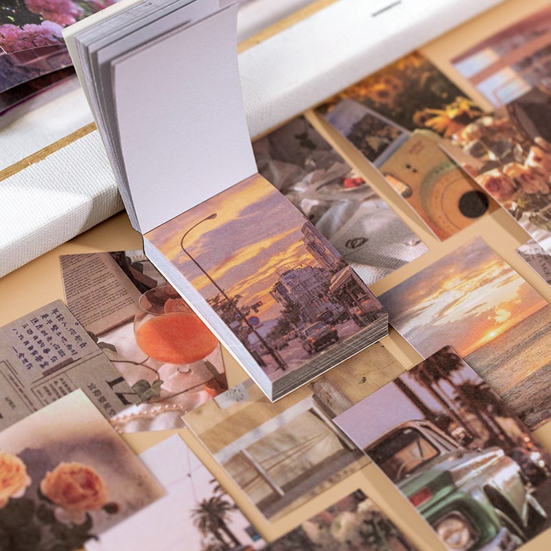 50 sheets Landscape rose  Decorative Stickers Scrapbooking S - 实物图