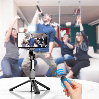 Expandable 3-in-1 Selfie  Tripod With Detachable BT Wireless