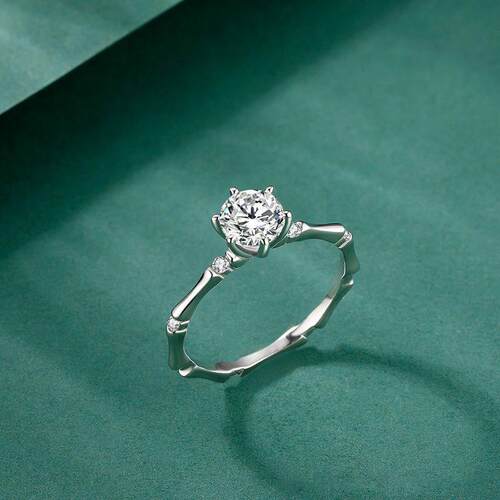 Personality rend Simple  Sterling Silver Color Platinum-plat