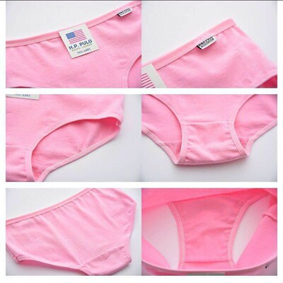 3Pcs/Set Candy Color Underwear Womens Comfortable High-quali
