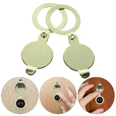 2 Pcs Cat Eye Back Cover Piece Peephole Viewer Protector