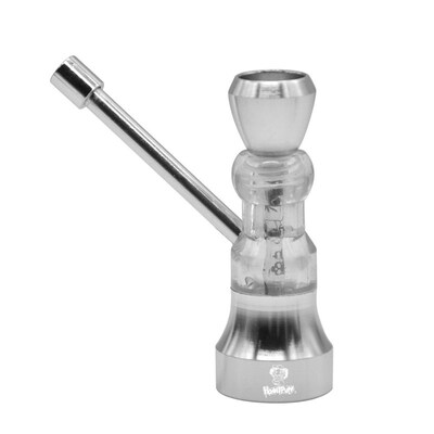 Metal and Glass  Pipe Funky Water Pipe Sand Clock Design  Pi