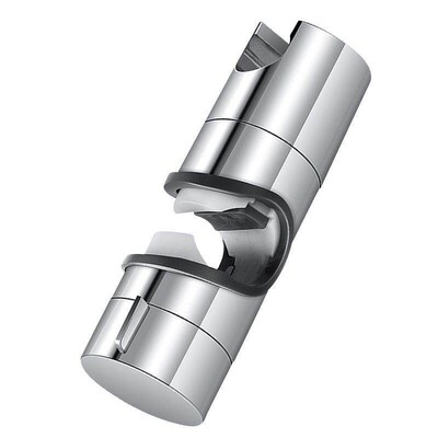 No-drill shower head bracket with adjustable height pole, sh