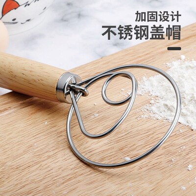 13-inch Oak Handle Beater Flour Mixer Danish Dough Mixer Sta