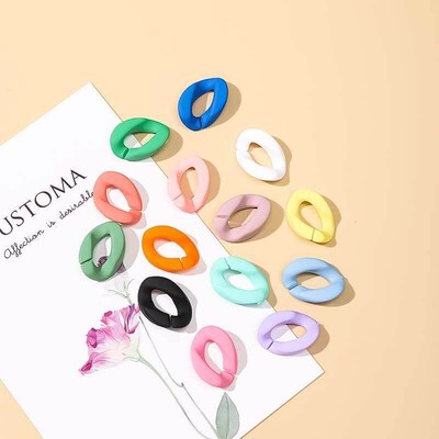 Acrylic 21*30mm Key Strap Chains Opening Loops Accessories