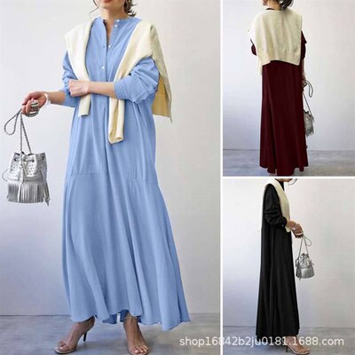 New Cotton an Linen Casual Retro Womens Loose Slimming Mi-l