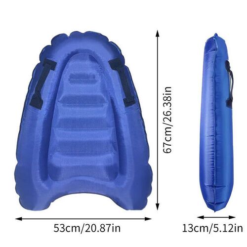 1pc Inflatable Surfboard With Handle For Beach Surfing Swimm