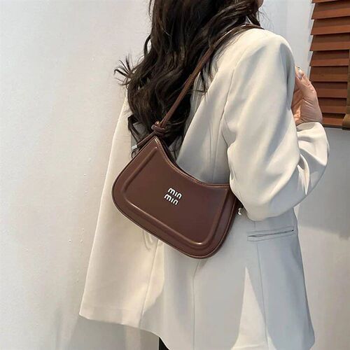 Korean tyle fahion niche women crecent bag 2025 autumn new