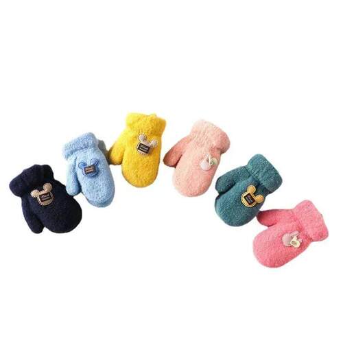 1-6 Years Old Baby Mittens Newborn Children Kids Winter Glov