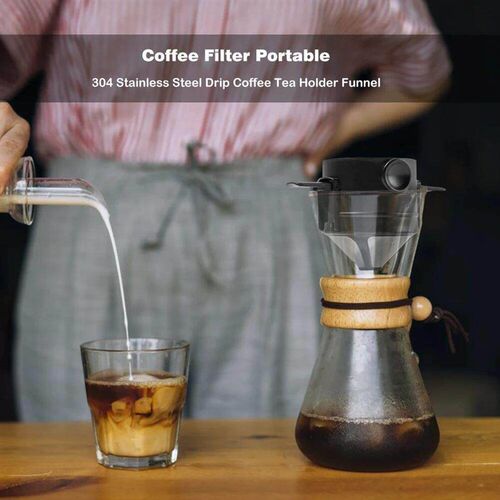 500-mesh Folding Hand-flush Coffee Filter Cup Filter Free Pa