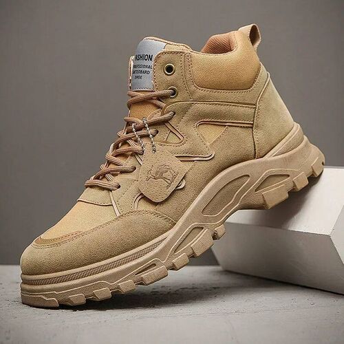Winter Outdoor Mens Boots Fashion Platform Cowboy Ankle Boo