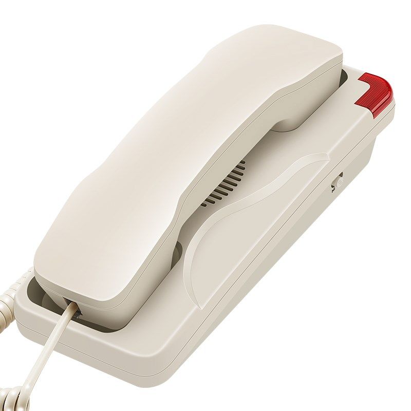 斐创酒店专用电话机电梯客房浴室小型挂机壁挂式固话座机紧急呼叫