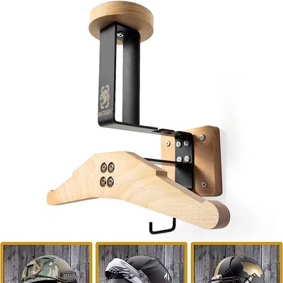 Wooden Helmet Hook Motorcycle Helmet Holder Motorcycle