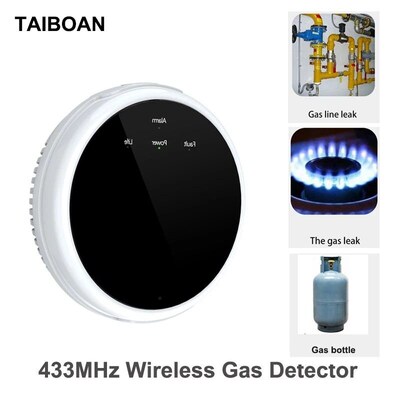 TAIBOAN Mini 433mhz Gas Leak Alarm Sensor LPG GAS Leakage Na