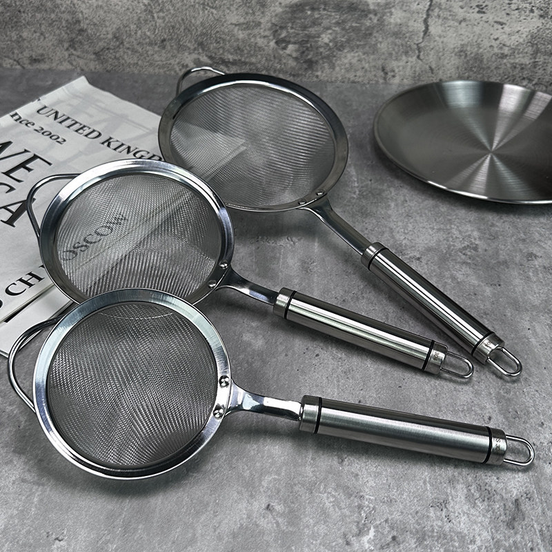 【超实用】出口货30不锈钢隔油滤油脂过滤网网漏勺打浮沫勺子