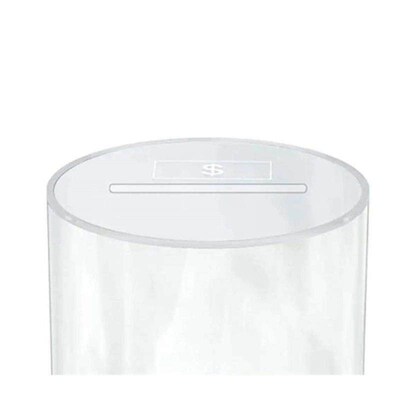 Acrylic Piggy Bank Large Capacity Visible Transparent Jar Cr