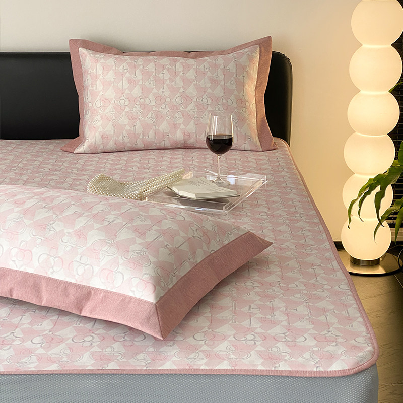 在耳边夏季凉感可折叠可水洗凉席三件人空调席子床笠款冰藤席,床上用品,冰丝席,淘宝优惠券,粉丝福利购,淘宝优惠卷