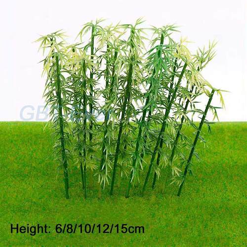 10Pcs 6~15cm Mini Plastic Bamboo Artificial Flowers for