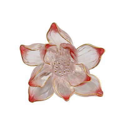 心缘堂琉璃香器【清语莲香】莲花香插饰品摆件香具茶器配件杯垫