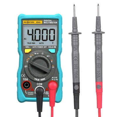 RICHMETERS 404A Digital Multimeter Auto-Ranging Ammeter True