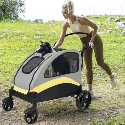 Portable Dog Stroller Pet Jogger Wagon Foldable Cart Travel
