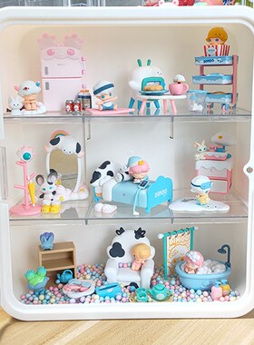 Blind Box Storage Rack for Bubble Mart Dimoo Dust-proof Tran