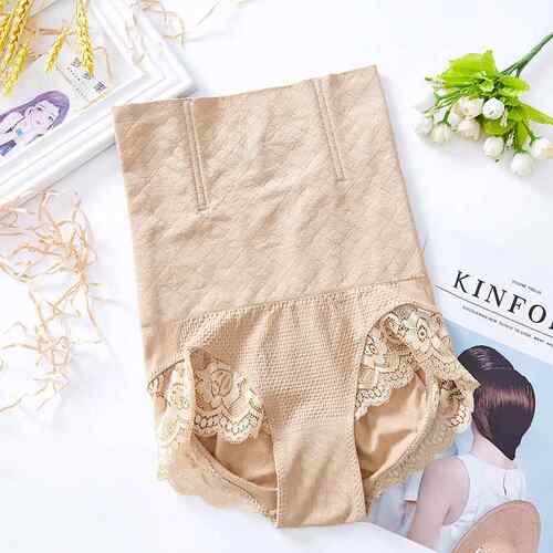 High waisted postpartum compression underwear with waist