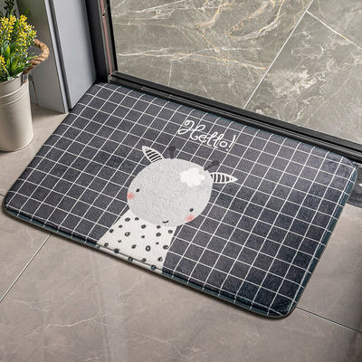 Absorbent felt bedroom entrance door mat bathroom rug carpet