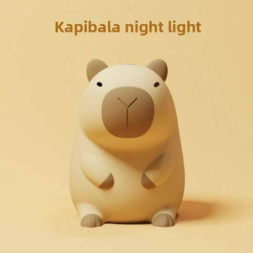 New Arrival Capybara Night Light Silicone Decorative Ornamen