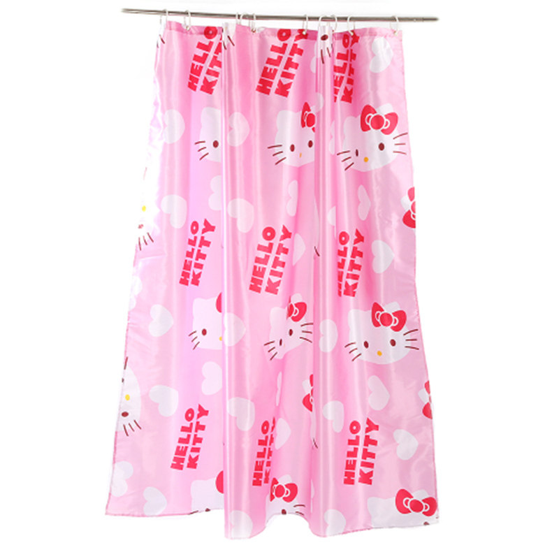 时尚少女心浴帘粉色卡通可爱厕所卫洗澡挂帘防水防霉浴室帘,家庭/个人清洁工具,浴帘,淘宝优惠券,粉丝福利购,淘宝优惠卷