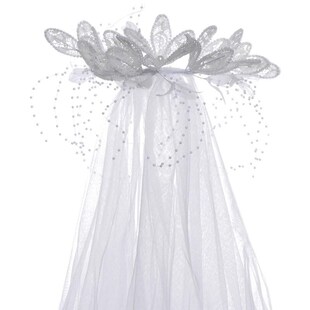Bridal Wedding Veil Exquisite Pearl Gauze Romantic Lace Fren
