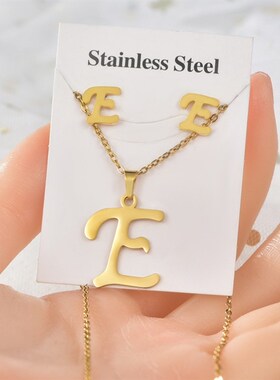 Titanium steel set jewelry stainless steel pendant jewelry