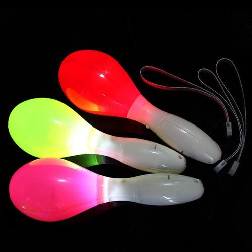 1pc Random Color LED Sand Hammer Plastic Toy Neon Sensory Sh