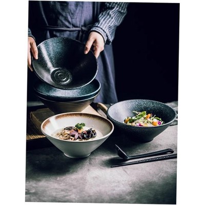 Japanese ceramic bowl commercial large ramen bowl rice bowl