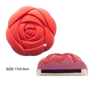 Rose Heart Cake Mold 3D Silicone Molds for DIY Baking Desser