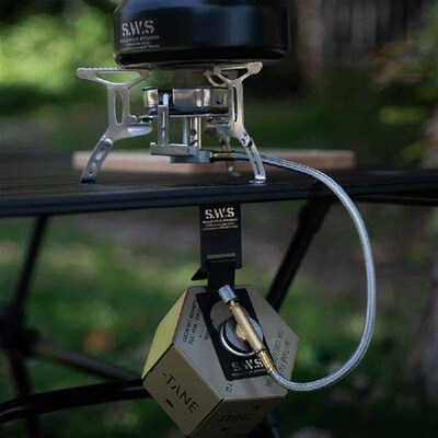 Gas Canister Hanging Hook with Opener Portable Tank Hanger