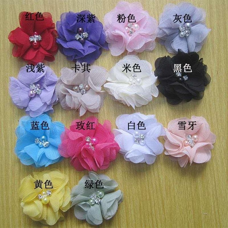 CD4 handsewn beads flower head flower headband accessories图片