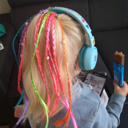 Baby Girls Rainbow Color Elastic Hair Bands For Women Childr