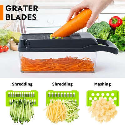 Multifunctional Food Chopper Vegetable Slicer Dicer Cutter