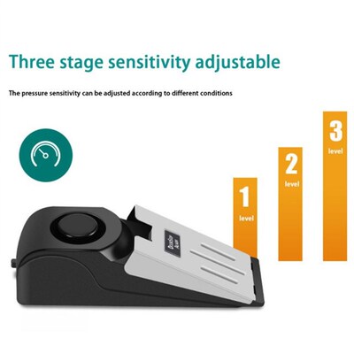 Wireless Security System Door Stop Alarm Stainless Steel Lev