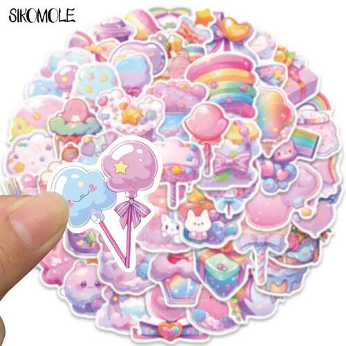 10/30/50PCS Cartoon Pink Cute Candy Item Stickers Kawaii DIY