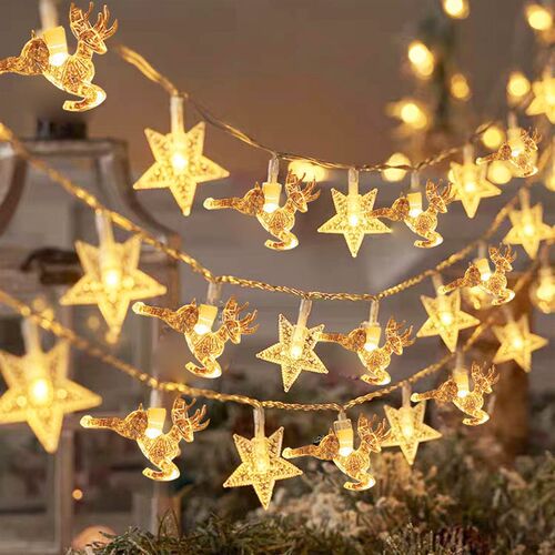 led elk light string decoration Christmas colorful lights